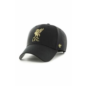 47 brand șapcă din amestec de lână Liverpool FC culoarea negru, cu imprimeu, EPL-MTLCS04WBP-BKB imagine