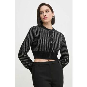 Sandro Ferrone cardigan femei, culoarea negru imagine