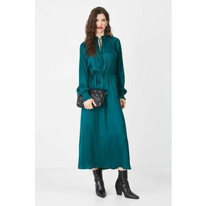 Medicine rochie culoarea verde, maxi, evazati imagine