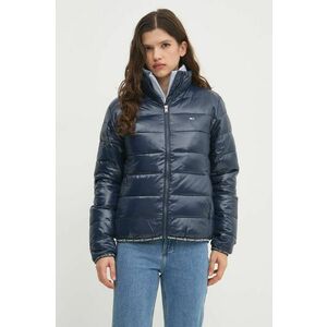 Tommy Jeans geaca femei, culoarea albastru marin, de iarna, DW0DW19312 imagine