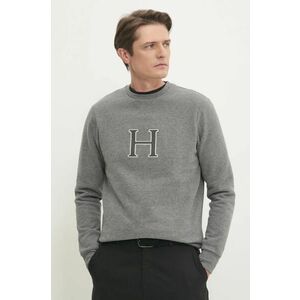 Hackett London bluza barbati, culoarea gri, melanj, HM581311 imagine