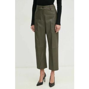 Sandro Ferrone pantaloni femei, culoarea verde, drept, high waist, SFS15YBERACHELE imagine