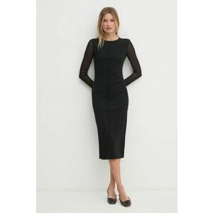 Joop! rochie culoarea negru, midi, mulata, 30044844 10018885 imagine