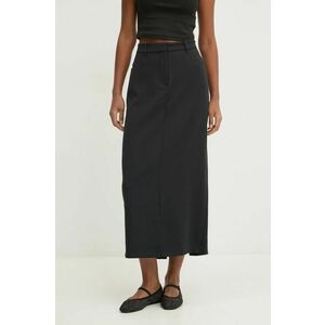 Abercrombie & Fitch fusta culoarea negru, maxi, creion, KI143-4218 imagine