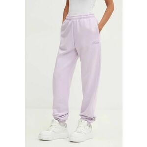 Rotate pantaloni de trening din bumbac culoarea violet, neted, 1134241813 imagine