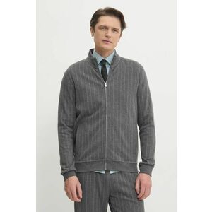 Hackett London hanorac de bumbac barbati, culoarea gri, modelator, HM581309 imagine