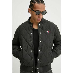 Tommy Jeans geaca bomber barbati, culoarea negru, de tranzitie, DM0DM20699 imagine