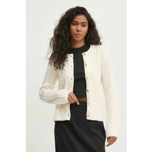 Abercrombie & Fitch cardigan din amestec de lana culoarea bej, KI150-4459 imagine