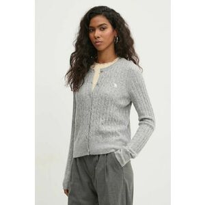 Abercrombie & Fitch cardigan din amestec de lana culoarea gri, light, KI150-4294 imagine