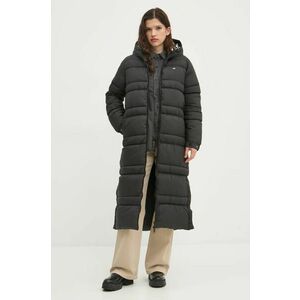 Tommy Jeans geacă femei, culoarea negru, de iarnă, oversized, DW0DW20184 imagine