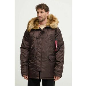 Alpha Industries geacă N-3B VF 59 bărbați, culoarea maro, de iarnă, 103141 imagine