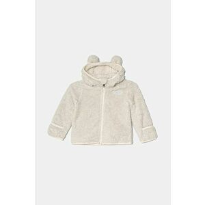 The North Face hanorac polar pentru bebeluși BABCAMPSHIRE F/Z HOODIE culoarea bej, cu glugă, uni, NF0A88VW5QO1 imagine