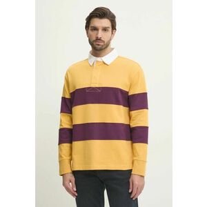 Gant longsleeve din bumbac culoarea galben, cu imprimeu, 2015075 imagine