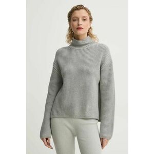 Marc O'Polo pulover de bumbac culoarea gri, cu turtleneck, 500605960049 imagine