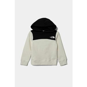 The North Face hanorac de bumbac pentru copii BACK LOGO RELAXED P/O HOODIE culoarea alb, cu glugă, cu imprimeu, NF0A89HCQLI1 imagine