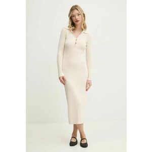 Abercrombie & Fitch rochie culoarea bej, midi, mulată, KI159-4763 imagine