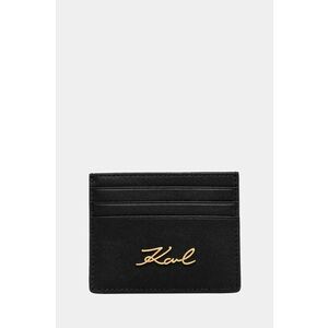 Karl Lagerfeld carcasă din piele culoarea negru, A1W32069 imagine