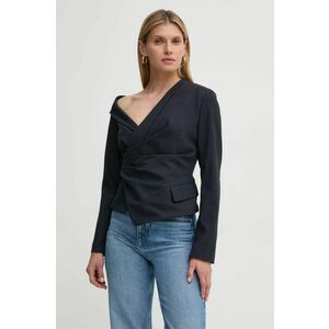 A.L.C. bluză Skyla femei, culoarea bleumarin, cu imprimeu, 5TOPS00101 imagine