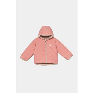 The North Face jachetă pentru copii cu două fețe BABREVERSIBLE PERRITO HOODED JACKET culoarea roz, NF0A88W3LK61 imagine