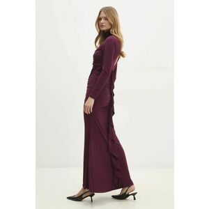 Answear Lab rochie culoarea bordo, maxi, mulata imagine