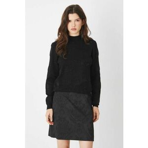 Medicine pulover femei, culoarea negru, light, cu turtleneck imagine