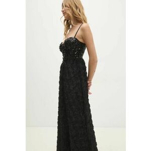 Answear Lab rochie culoarea negru, maxi, evazati imagine