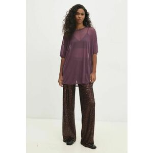 Answear Lab tricou femei, culoarea violet imagine