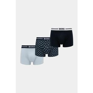 BOSS boxeri 3-pack barbati, culoarea albastru marin, 50531694 imagine