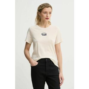 G-Star Raw tricou din bumbac femei, culoarea bej, D26417-C954 imagine