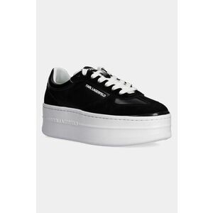 Karl Lagerfeld sneakers din piele KOBO III culoarea negru, KL65025 imagine