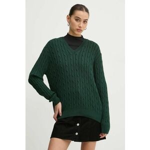 Superdry pulover de bumbac culoarea verde, W6110588A-B6S imagine