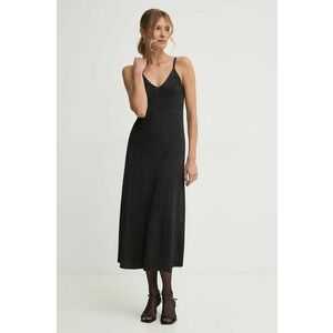 Pepe Jeans rochie NOELIA culoarea negru, midi, evazati, PL953643 imagine