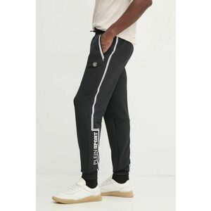 PLEIN SPORT pantaloni de trening culoarea negru, cu imprimeu, AADC MJT2459 STE003N imagine