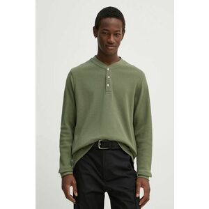 Levi's longsleeve barbati, culoarea verde, neted, 29691 imagine