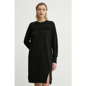 G-Star Raw rochie din bumbac culoarea negru, mini, oversize, D25038-D589 imagine