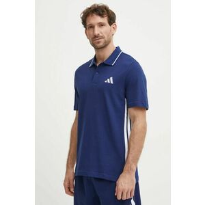 adidas polo de bumbac Essentials culoarea albastru marin, modelator, JE6382 imagine