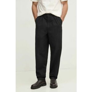 Barbour pantaloni de bumbac culoarea negru, cu fason chinos, MTR0756BK31 imagine