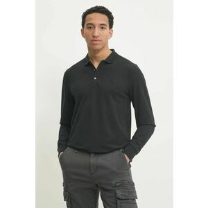 Abercrombie & Fitch longsleeve barbati, culoarea negru, neted, KI124-4549 imagine