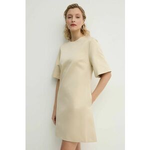 By Malene Birger rochie HARPERZ culoarea bej, mini, drept, 102577 imagine