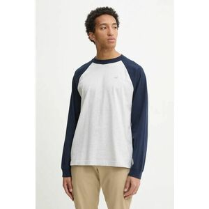 Hollister Co. longsleeve din bumbac culoarea gri, modelator, KI324-4170 imagine