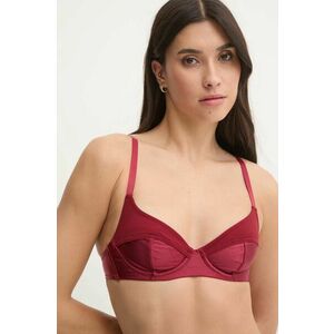 United Colors of Benetton sutien culoarea bordo, neted, 3A1Q1R01R imagine