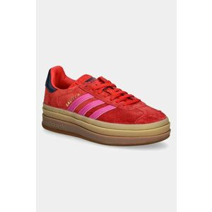 adidas Originals sneakers din piele întoarsă Gazelle Bold culoarea roșu, JH9665 imagine