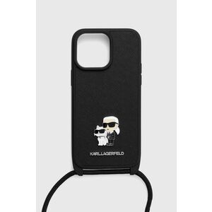 Karl Lagerfeld etui pentru telefon iPhone 14 Pro Max 6.7 culoarea negru imagine