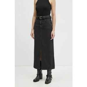 G-Star Raw fustă din denim culoarea negru, maxi, dreaptă, D24385-D772 imagine