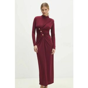 Answear Lab rochie culoarea bordo, maxi, mulata imagine