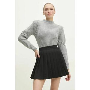 Answear Lab pulover femei, culoarea gri, cu turtleneck imagine