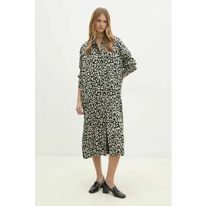 Answear Lab rochie culoarea negru, midi, oversize imagine