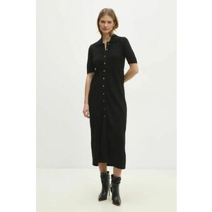 Answear Lab rochie culoarea negru, maxi, evazati imagine