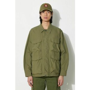 Universal Works geaca Parachute Field Jacket barbati, culoarea verde, de tranzitie, 30115.OLIVE imagine