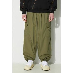 Universal Works pantaloni Loose Cargo Pant barbati, culoarea verde, cu fason cargo, 30143.OLIVE imagine